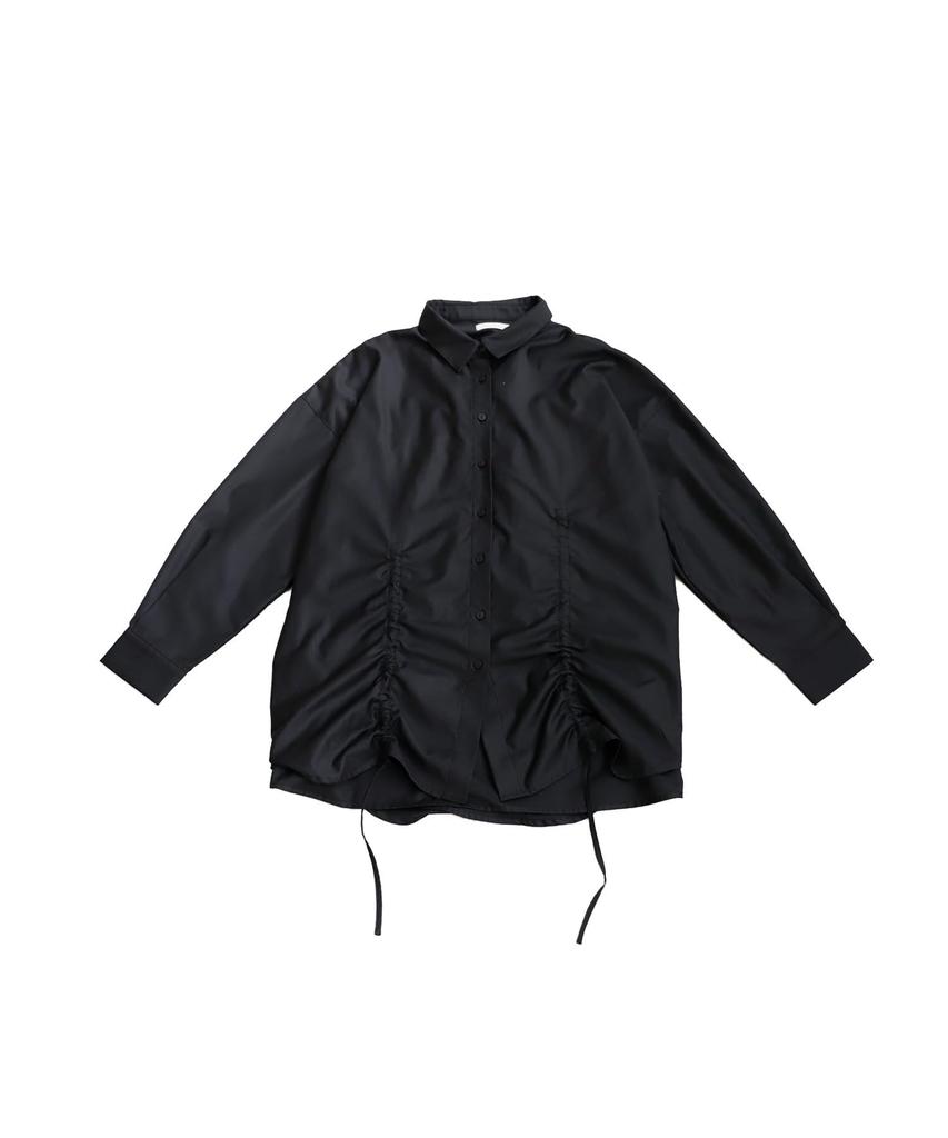 antiqua Women's Drawstring Gathered Shirt, PK-01175, One Size 05, Black