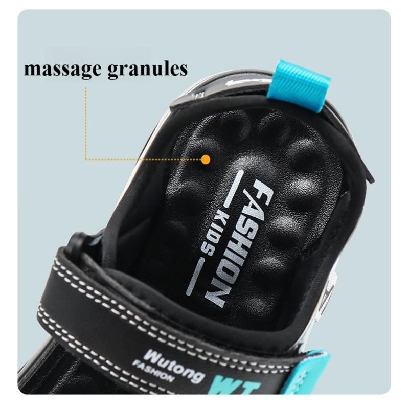 New Summer Boys' Sandals - Non-Slip Soft Sole Leather Sports Sandals for Big & Little Kids