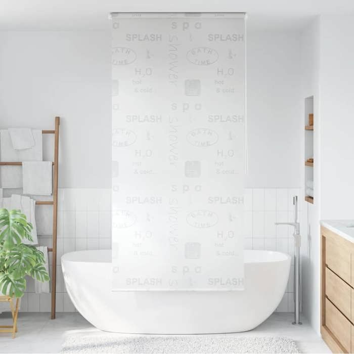 VidaXL Store Roulant de Douche 100x240cm Éclaboussures Rideau de Douche Maison 142872