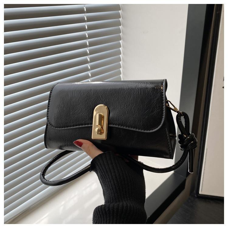 Pu Small Square Crossbody Bag With Stitching For Daily Casual Wear