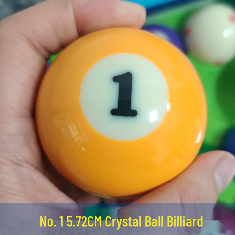 Standard American Billiard 16-Ball Set: Black 8 & 9-Ball with Large Numbers