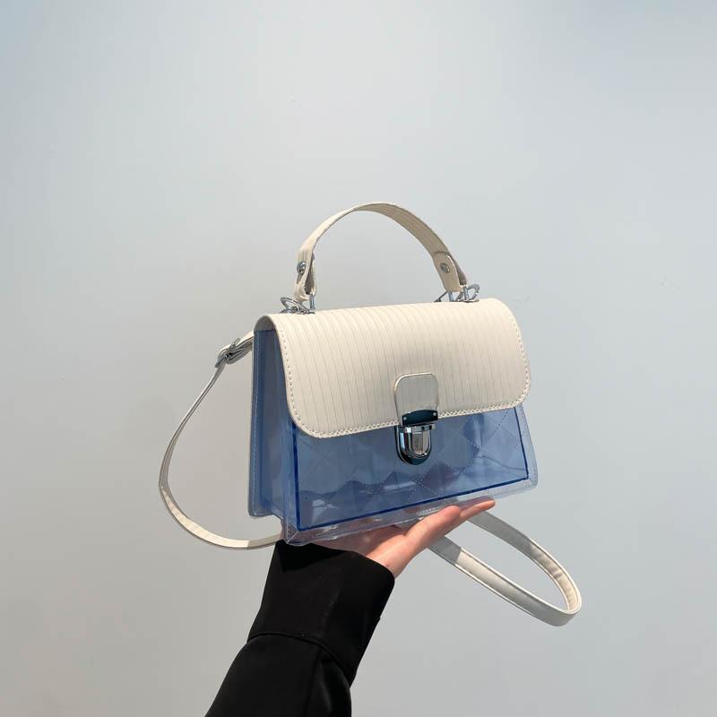 Fashion and Transparent New Personalized Small Square Bag Women's 2025 New Exquisite Commuting Temperament Versatile Messenger Bag