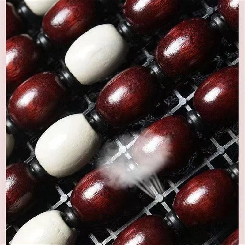 Letný Drevený Korálkový Podsedák na Autosedačku Priedušná Chladivá Podložka Univerzálna Ventilovaná Chladiaca Podložka na Sedadlo pre Všetky Ročné Obdobia