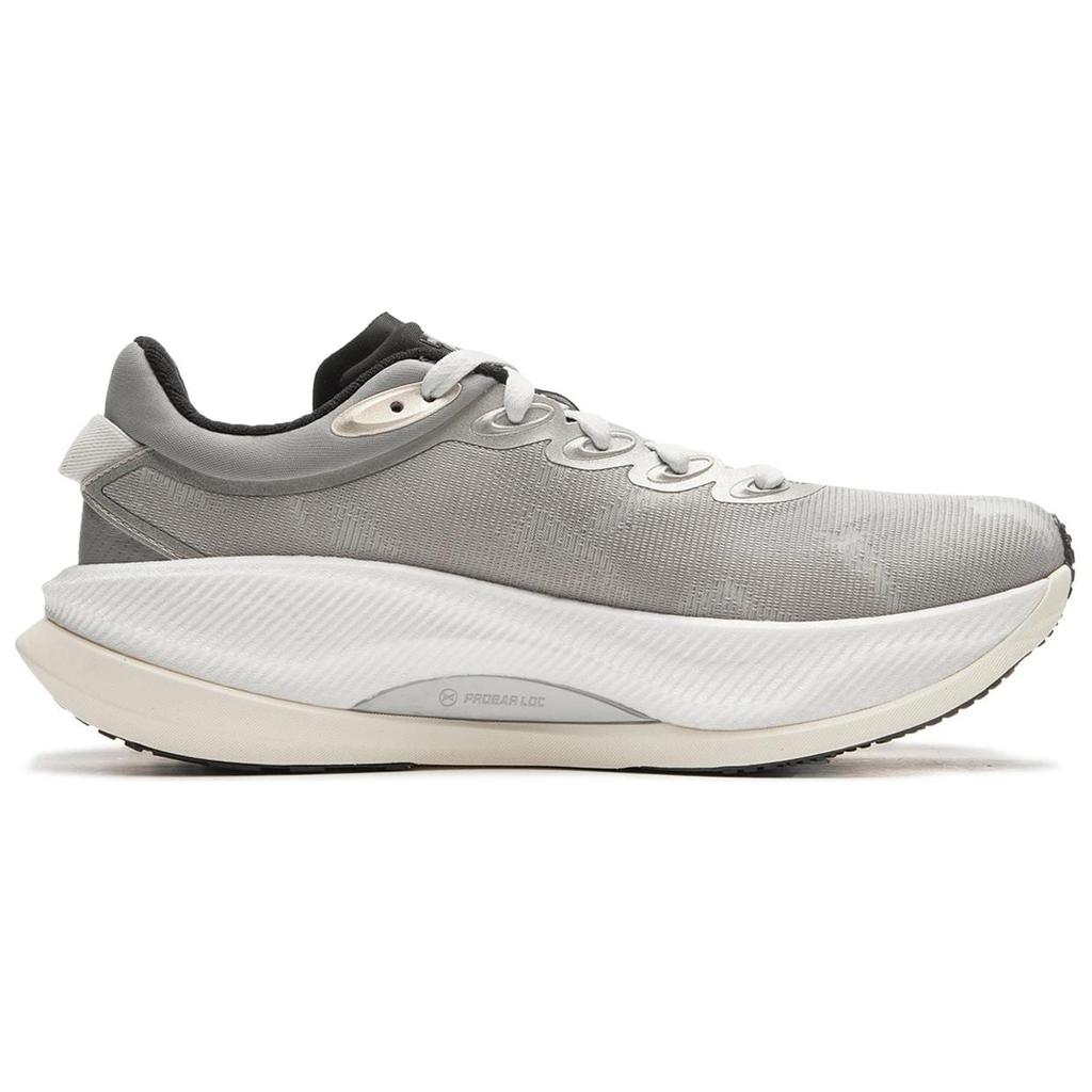 Li Ning Yueying 4 PRO Antiderrapante e Resistente à Abrasão Cobertura Baixa Tênis Casuais para Corrida Masculino Cinza ARHU013-3