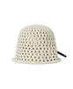 Bajal Vz Long Label Punched Knit Bucket Hat Ivory