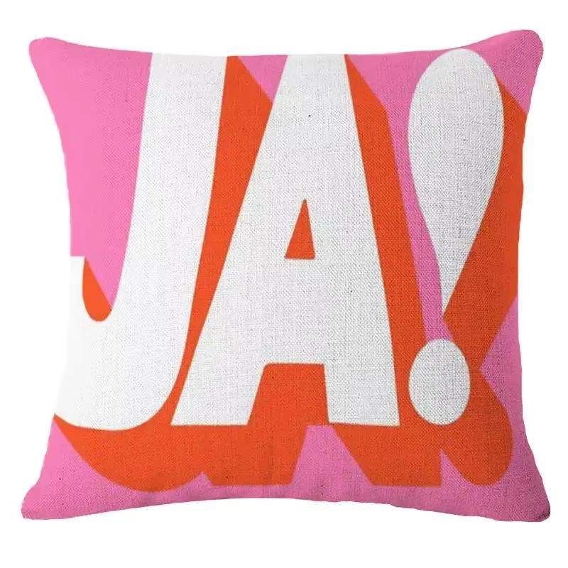 Double Sided Pop Art Cartoon Pillow Cover Vibrant Theme Party Decoration for Modern Events and Artistic Gatherings 45cmx45cm