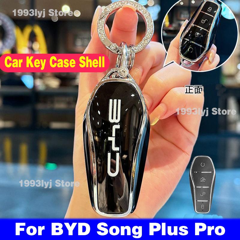 Car Key Holder Keychain For BYD Song Plus Pro Silicone TPU Case Key