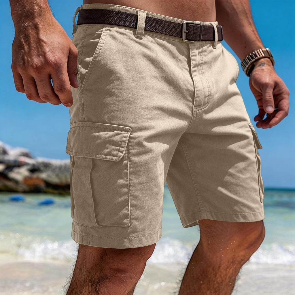 Pantaloni Casual da Lavoro da Uomo con Tasche Multiple, Pantaloni Sportivi da Lavoro Estivi, Pantaloni a Vita Bassa, Pantaloni a Cinque Tasche