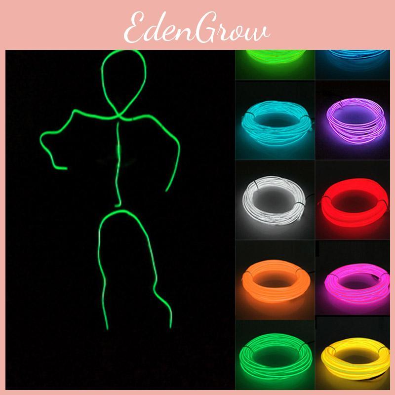 Energy Saving El Wire Costume Illuminated Strips For Stickman Figures At Parties And Camping