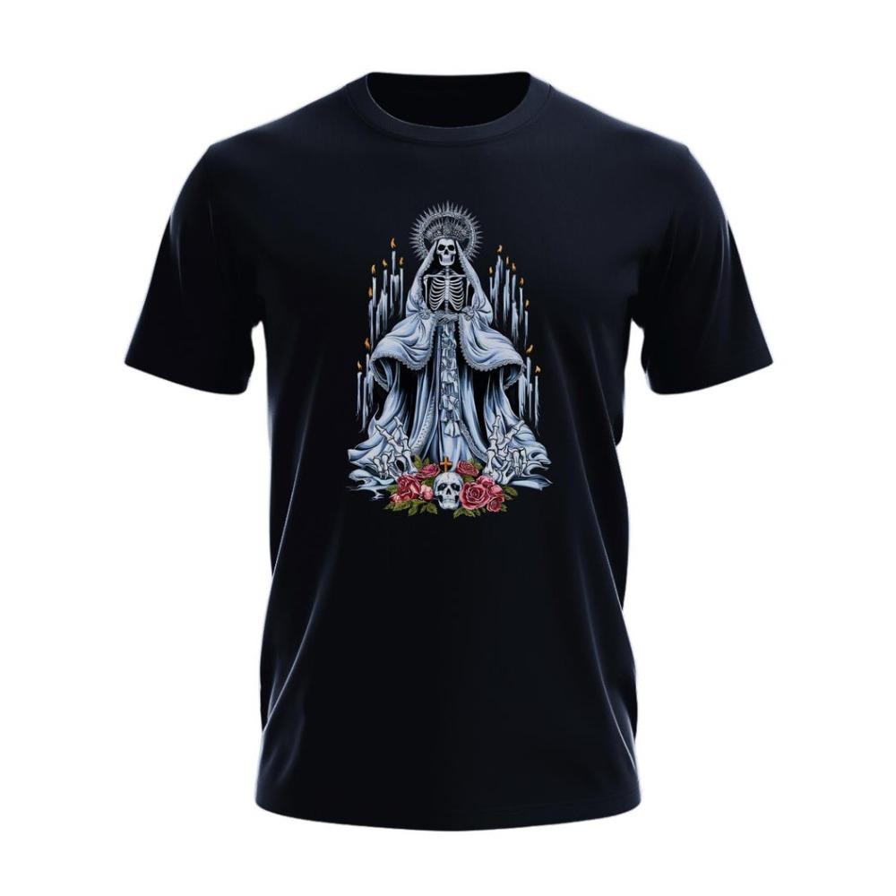 Holy Death Shirt Dark and Mystical Tee Symbol of Strength Tshirt Day of The Dead TShirt Halloween Women Unique Design Printed T