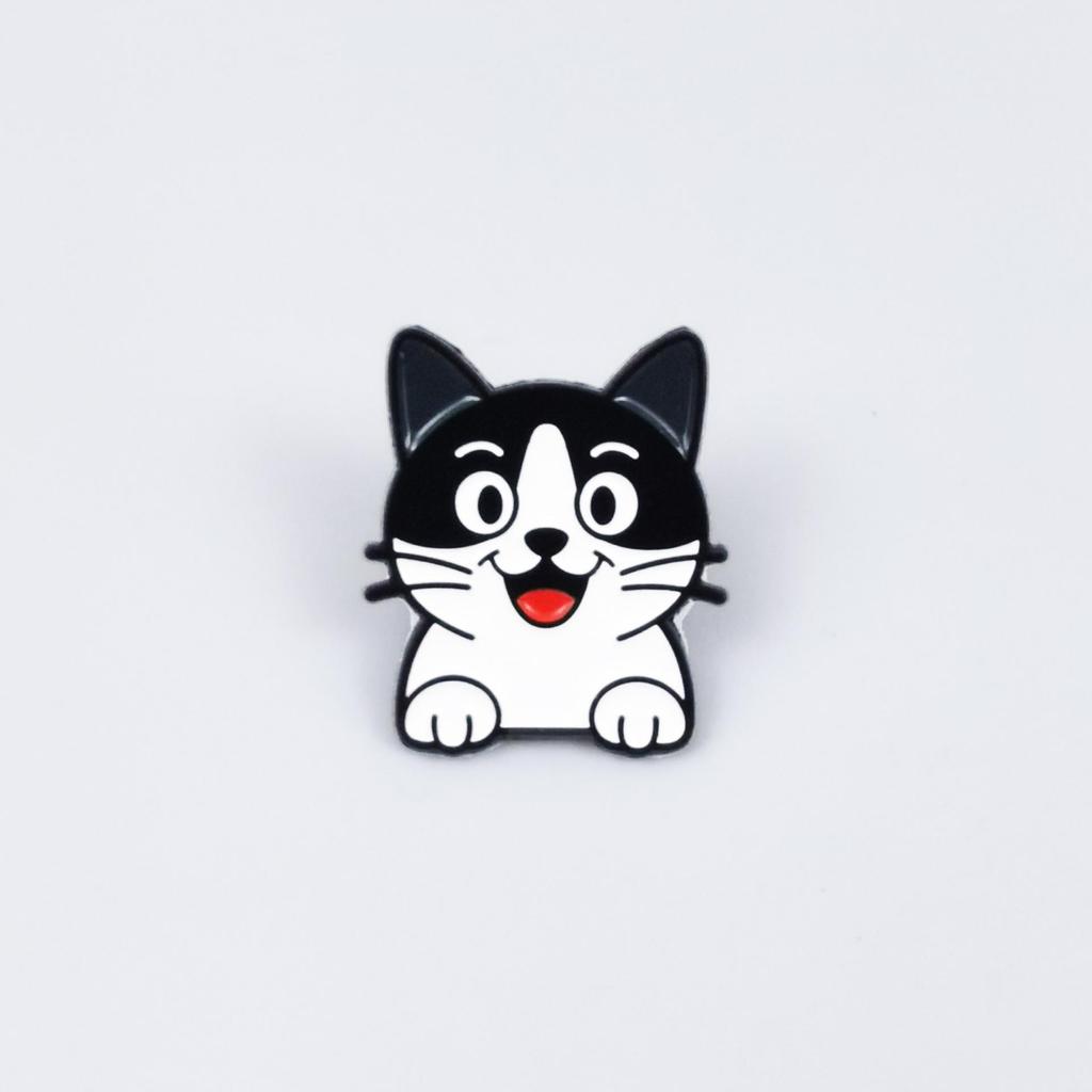Calico Cat Cartoon Brooch - Cute Backpack Decoration & Fashion Metal Badge