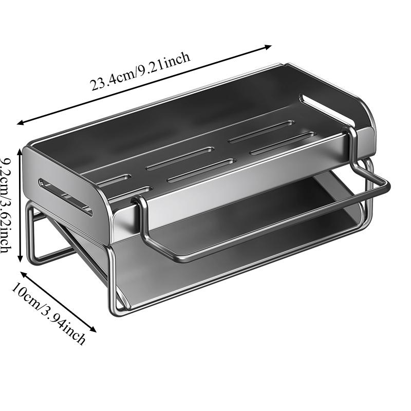 Household Carbon Steel Material Storage Rack, Kitchen Storage Rack, Sink Cloth Sponge Wipe Storage. High Load-bearing Capacity