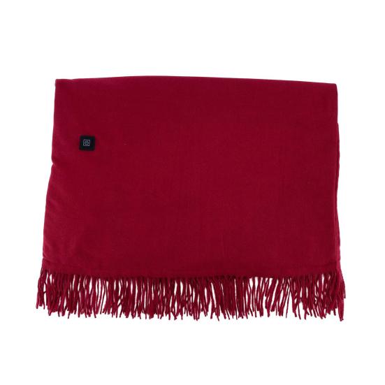USB Heated Shawl Wrap for Women Portable Wearable Heating Blanket with Tassel Design Intelligent Temperature Control Heating Scarf