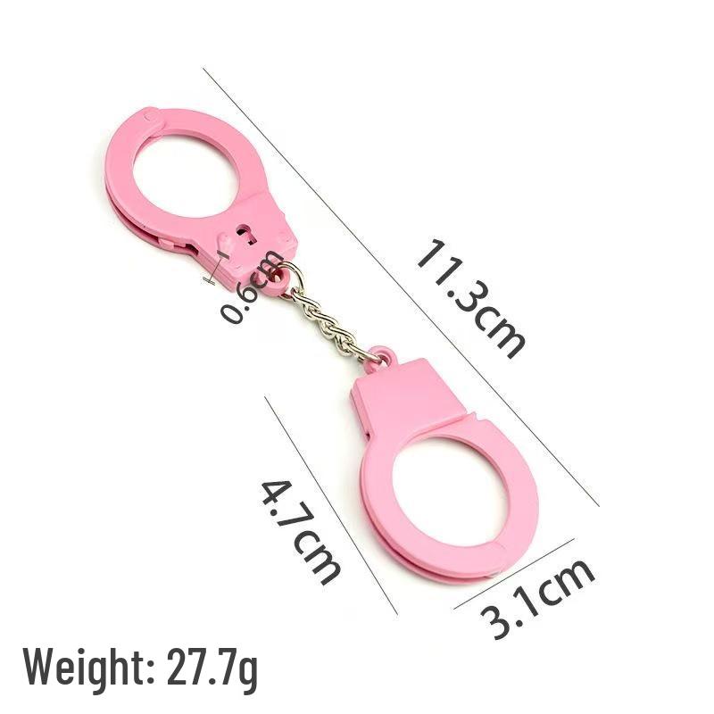 Personalized Metal Handcuffs Keychain - Creative Car Pendant & Waist Accessories