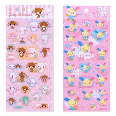 NOWE naklejki Sugarbunnies w kształcie serca Usahana kask PVC notatnik diy naklejki dekoracyjne dziewczynka materiały ręcznie robione zabawki