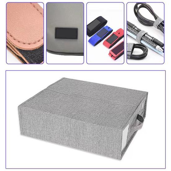 Wardrobe Storage Box Foldable with Handle Transparent Window Clothes Socks Underwear Storage Classification Storage Closet Organizer