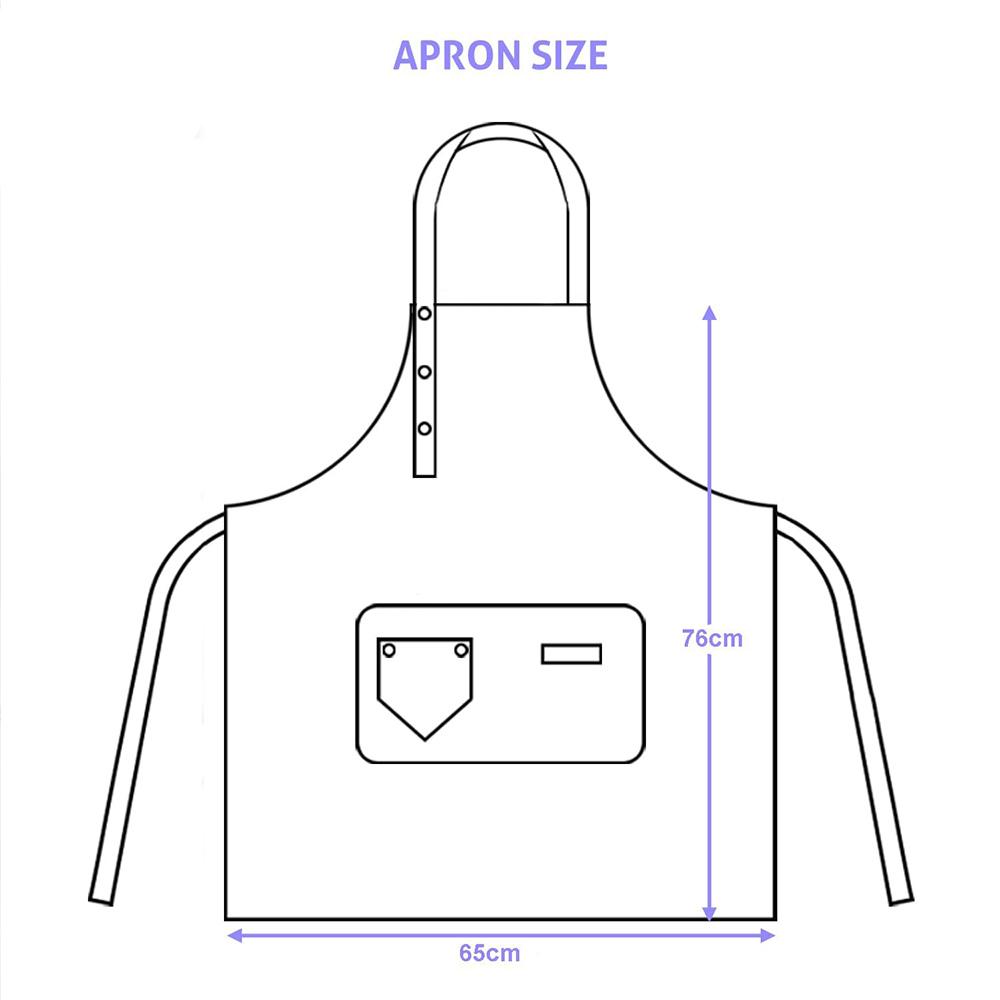 Multipurpose Waterproof Canvas Apron with Pockets - Durable & Stylish for Baristas, Chefs & Florists, Milk Tea Shops, Snack Bars