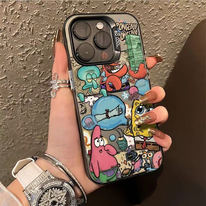 Crab roe burger is suitable for Apple 16Promax mobile phone case personalized vitality case iPhone15/14/13 European and American style 12