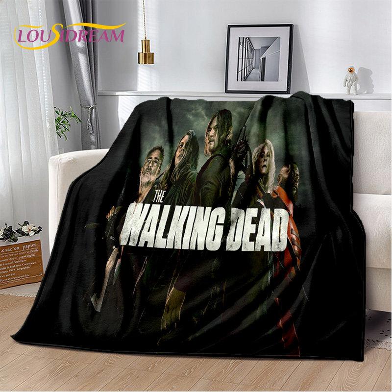 The Walking Dead Horror Soft Plush Blanket,Flannel Blanket Throw Blanket for Living Room Bedroom Bed Sofa Picnic Cover Bettdecke