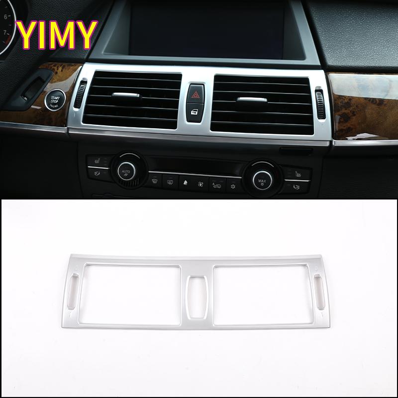 For BMW X5 X6 E70 E71 2008-2013 ABS Plastic Car Styling Gear Shift Central Control Panel Air Vent Outlet Cover Interior