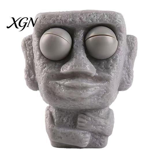 Stress Reducer Toy Popping Eye Rock Man Squeeze Anxiety Relief Watermelon Pinch Gadget Sensory Soft Ball Cabbage Dog