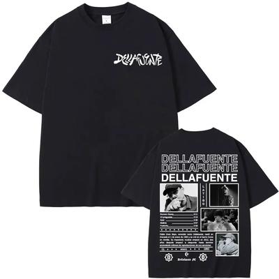Raper Dellafuente Nowy Album 2025 Trasa Koszulki Mężczyźni Kobiety Harajuku Gotycki Hip Hop Punk Koszulka Modna Codzienna Koszulka