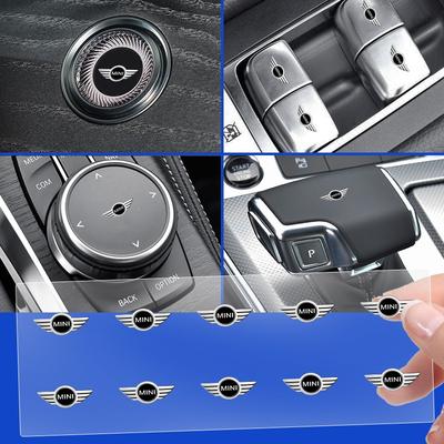 2/5/10 stuks Autologo Sticker Centrale Bediening Stickers Auto Accessoires Voor BMW Cooper F54 F55 F56 R56 R60 SONE Roadster Clubman Coupé