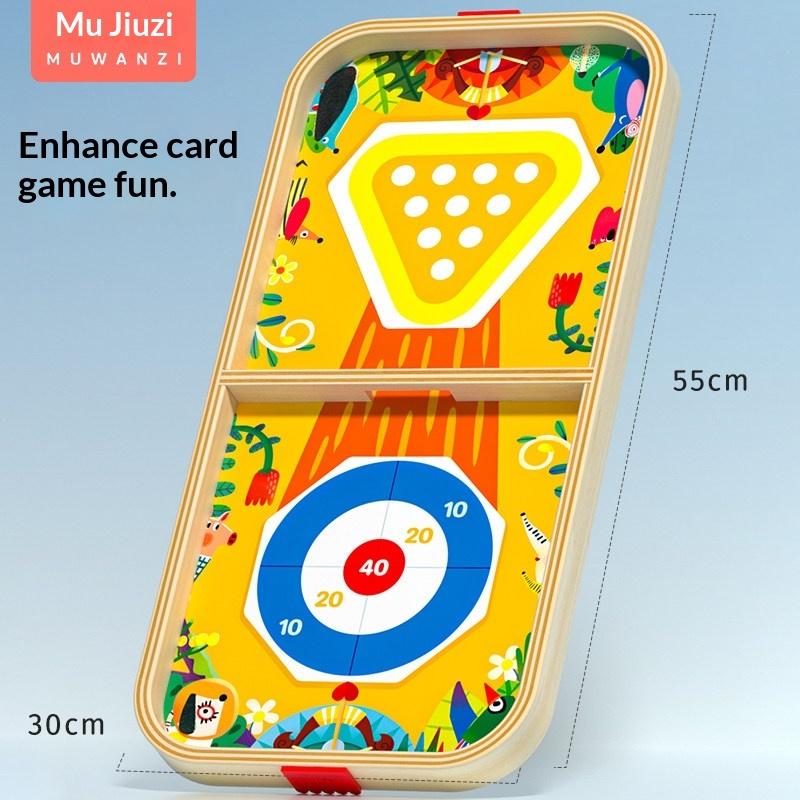 Two-player Battle Catapult Chess Game Children Parent-child Interactive Educational Mini Wooden Board Game