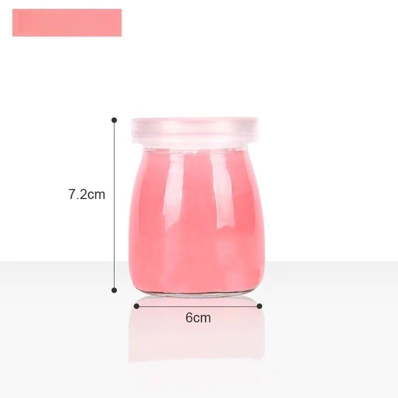 2026 New 100/150/200ml Glass Pudding Bottle Yogurt Cup with Lid Creative Jelly Bottle Oven Heat Resistant Food Pudding