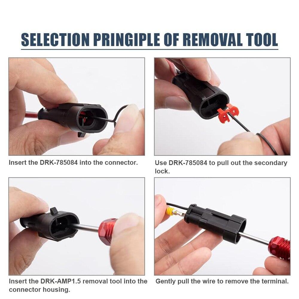 16 AWG Waterproof Wire Connectors Automotive Electrical Connectors Quick Disconnect Wire Connectors 2/3/4 Pin