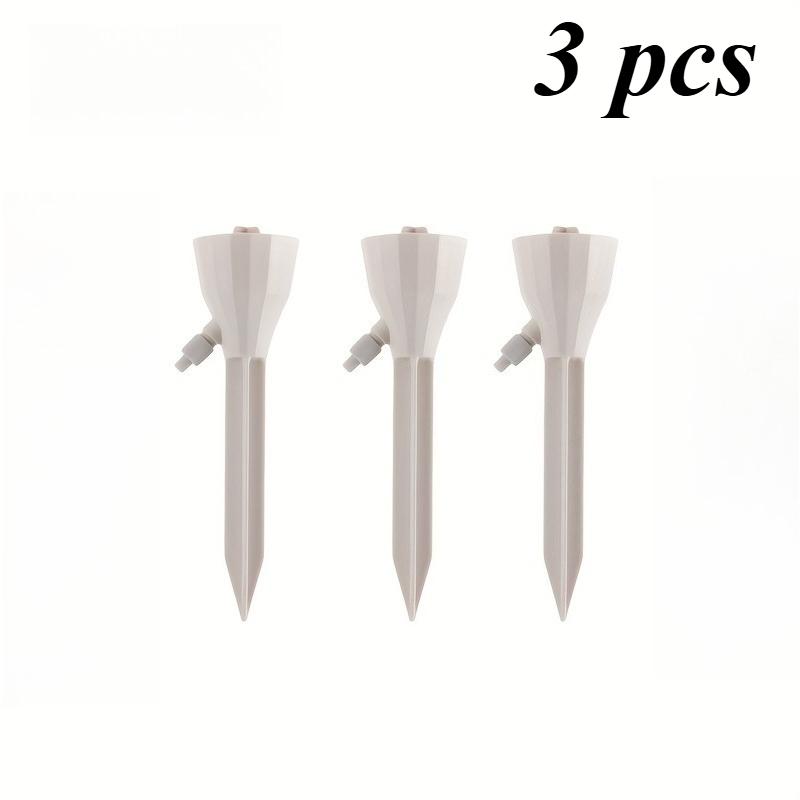 3pcs Automatic Watering Spike Set with Adjustable Flow Drip Irrigation Kit, Suitable for Indoor And Garden Plants, No Batteries Required