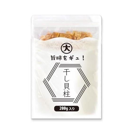 Daito Boeki Hokkaido Dried Scallops 200g Broken Grade Okhotsk Sea Product Easy-to-Store Zip Bag Scallop