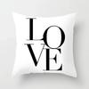 VIKAMA Minimalist Black White Cushion Cover Aesthetic Geometric Print Sofa Pillow Cover Living Room Car Soft Home Decor