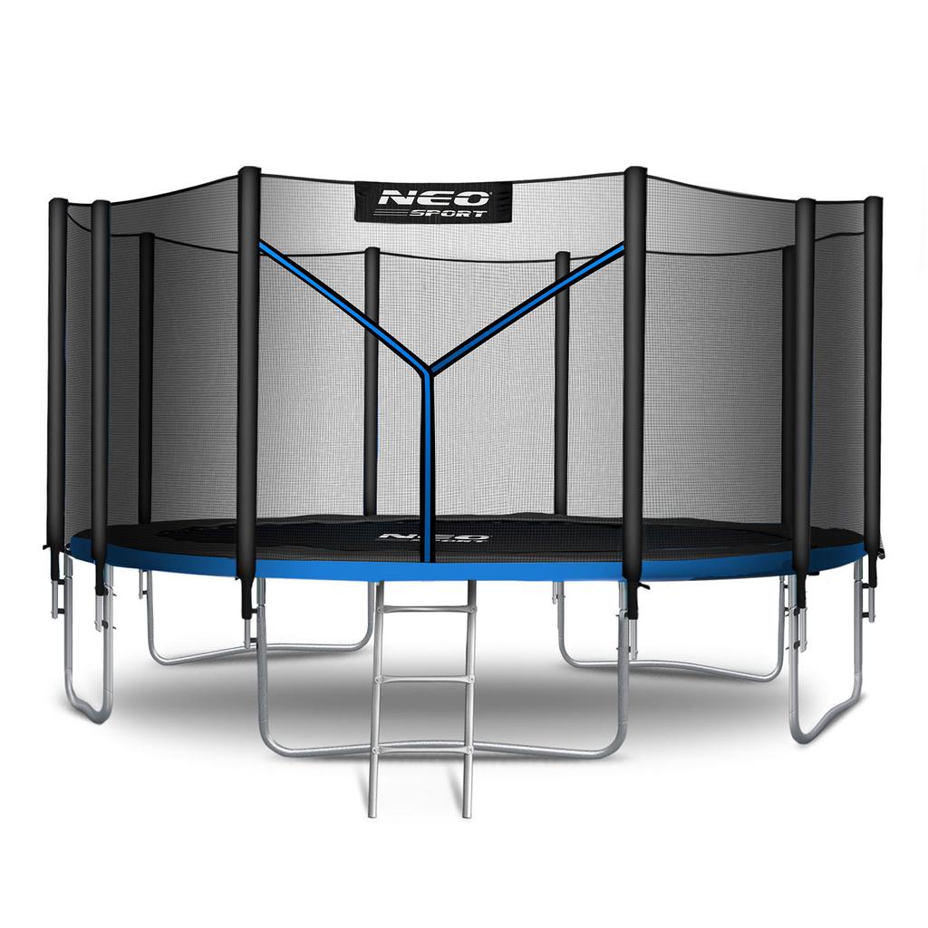 Neo-Sport Garden Trampoline 15Ft/ With Outer Net And Ladder
