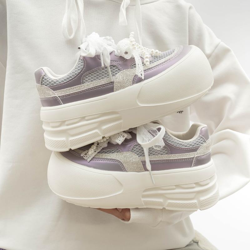 Belle heightening new platform casual board shoes lace-up shoes LZ 35