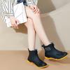 Rain Shoes Women's Men's Short Low-top Rain Boots Non-slip Car Wash Water Shoes Fleece Waterproof Fashion Water Boots
