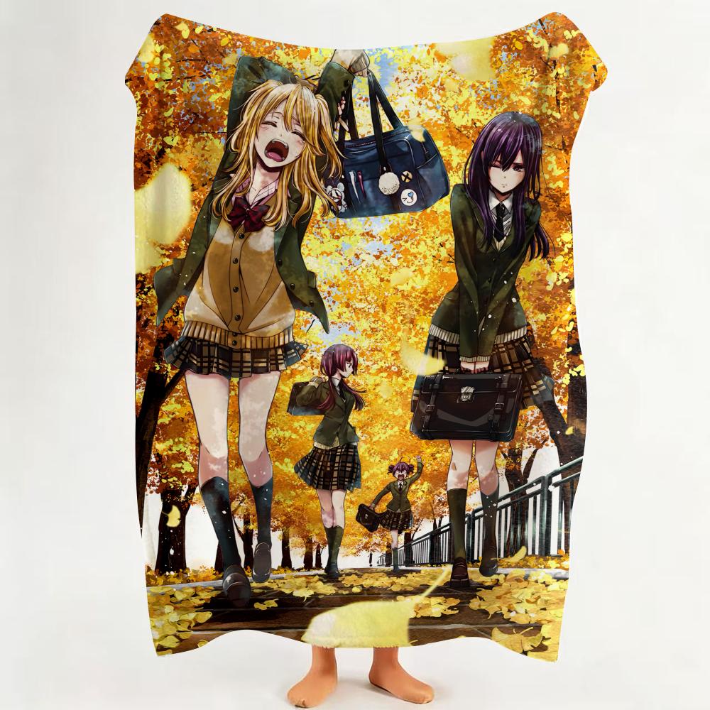 Anime H Hot C Citrus Throw Flannel Throw Blanket Suitable for Sofa Living Room Bedroom