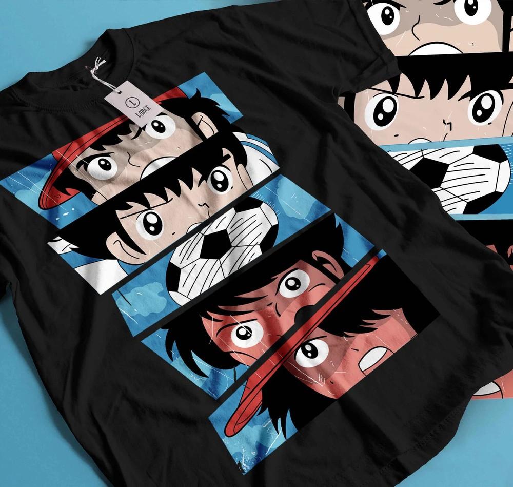 

Capitan Tsubasa anime t shirt, manga anime, football, character face lot 3XL