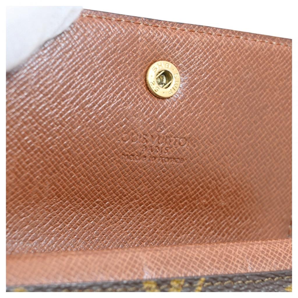 Auth LOUIS VUITTON Monogram Portemonnaie Plat Coin Purse M61930 lv7714se