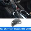 For Chevrolet Blazer      Carbon Fiber Gear Shift Knob Head Cover Trim Interior Accessories Car Styling