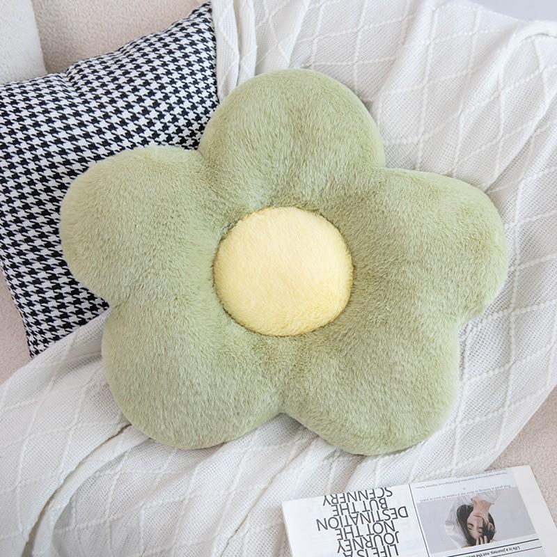 Flower Circular Shape Cushion Soft Nap Chair Pillow Ideal for Office Classroom Bedroom Floor Use Winter Thickened Decoration