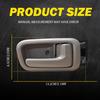 4x Interior Left&Right Ide Side Door Handle Beige For Toyota Tundra 2000-2006