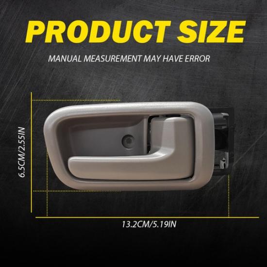 4x Interior Left&Right Ide Side Door Handle Beige For Toyota Tundra 2000-2006