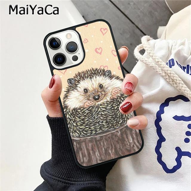 Hedgehog Phone Case Cover For iPhone 17 Air 16 15 plus 11 12 13 14 pro max  coque