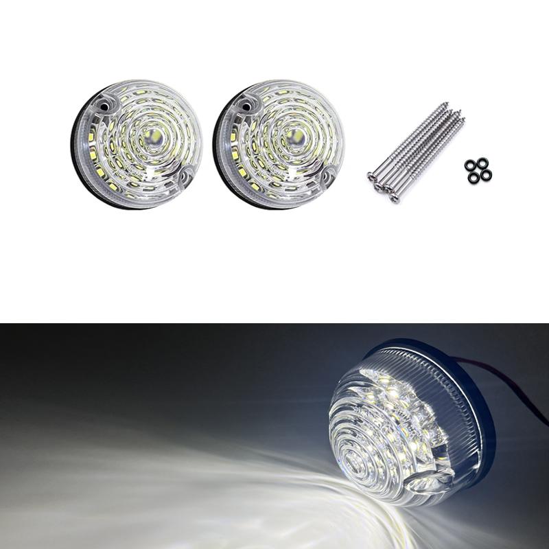 

For Land Rover Defender 90/110 1983-2016 Clear Lens LED Rear Tail Lamp Brake Fog Reverse Front Side Indicator Position Light