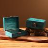 Secure Locking Wooden Storage Box with Retro Design Travel Jewelry Case for Valuables Protections In Family Homes