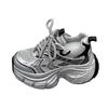Casual dad shoes 2025 spring and summer new fashion mesh shoes casual sports shoes versatile thick-soled inner high women's shoes