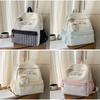 Plaid Backpack For School With Fabric And Padded Shoulder Straps