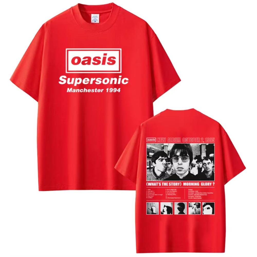 

Oasis Band Logo Rock Band 2025 Tour Vintage Print T-shirt Men s Woman Cotton T Shirts Fashion Casual Hip-hop T-shirts Streetwear 4XL