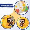 Inflatable Baby Crawl Along Roller with Bell PVC Developmental Practice Toy for Boys Girls Beginners